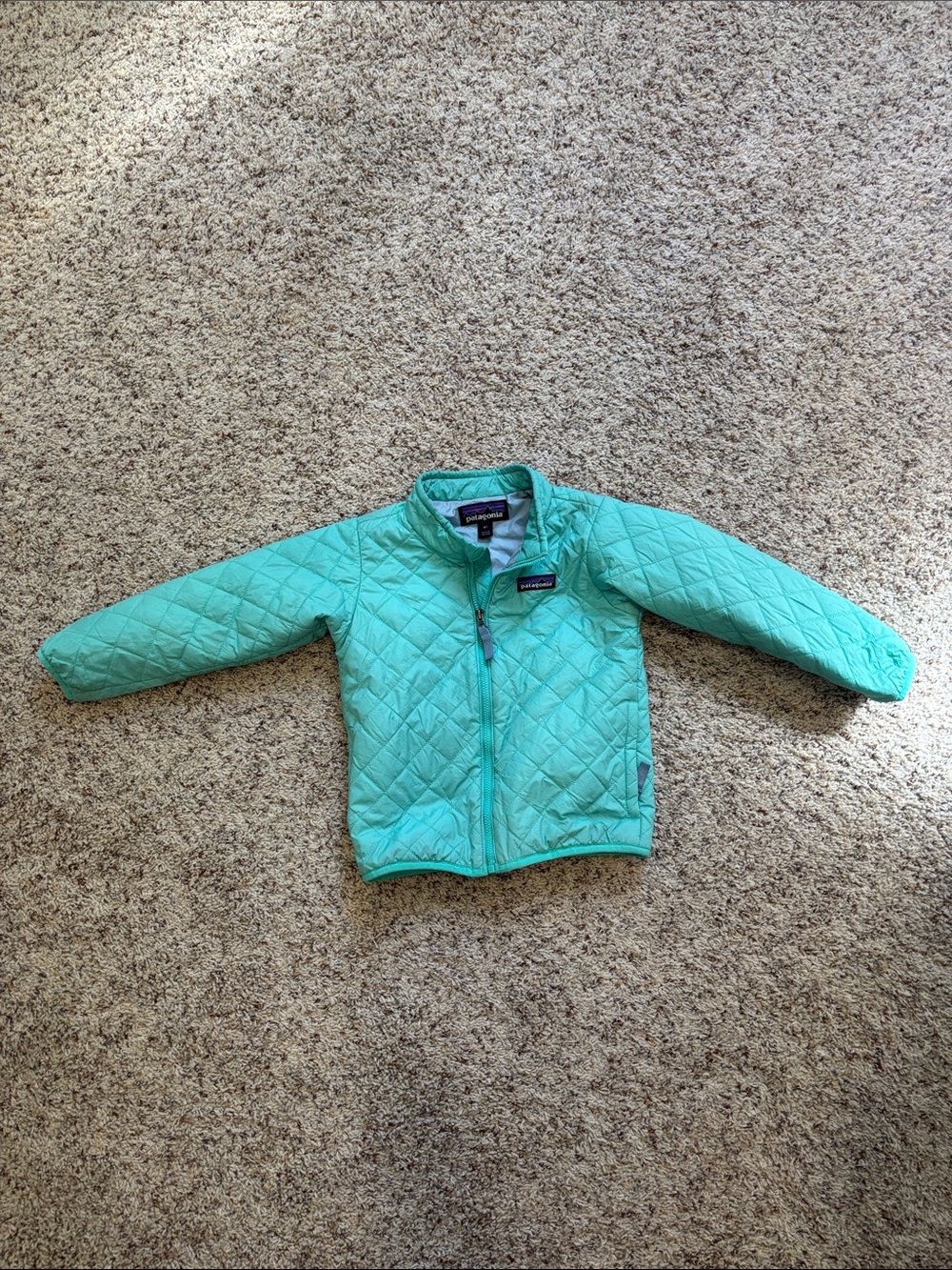 4T Patagonia Kids Quilted Puffer Jacket - Mint Teal